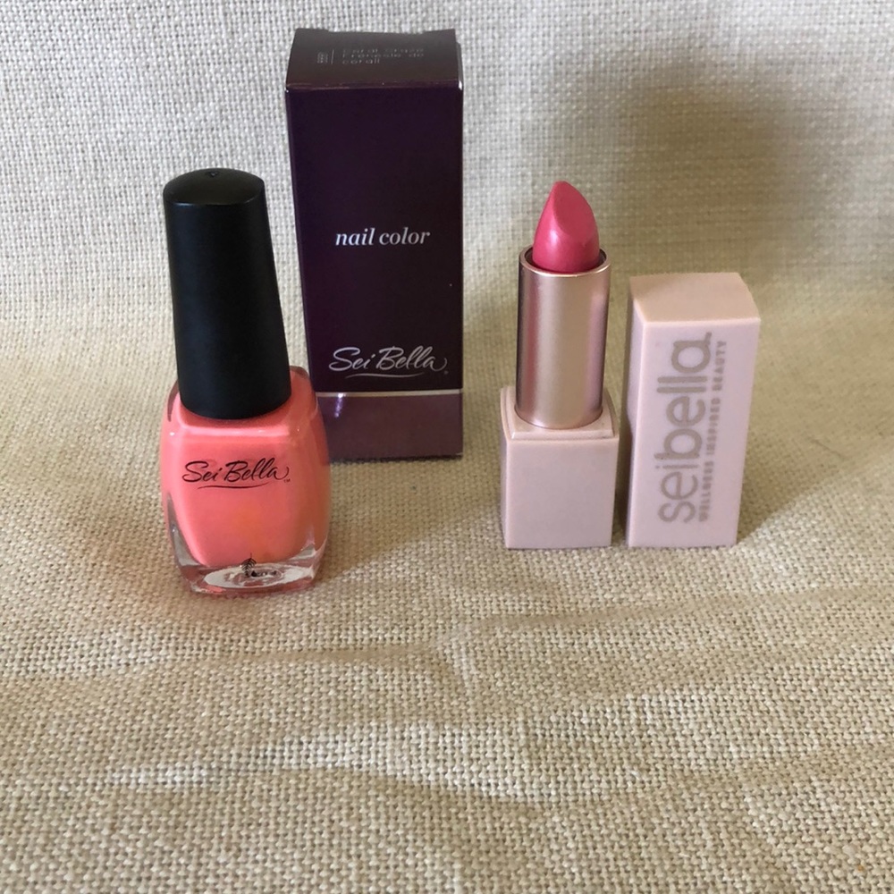 SEI BELLA Beauty Spring Color combo for lips and nails!